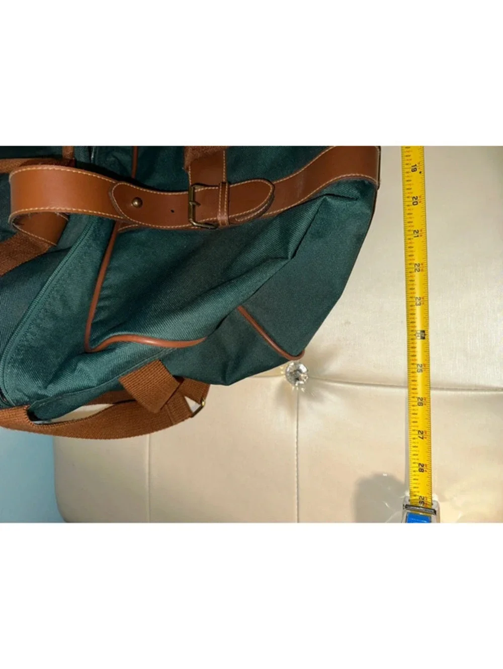 Vintage Ralph Lauren Polo Green 90s Rolling Duffle Bag